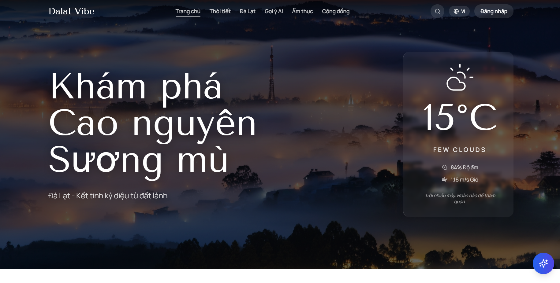 Dalat Smart Route AI - Website gợi ý lịch trình du lịch thông minh