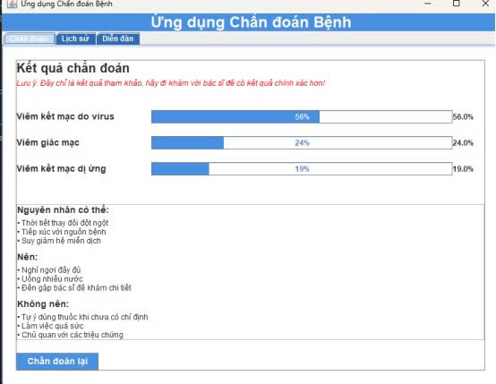 Eyes Diagnosis - Hệ thống chẩn đoán bệnh về mắt