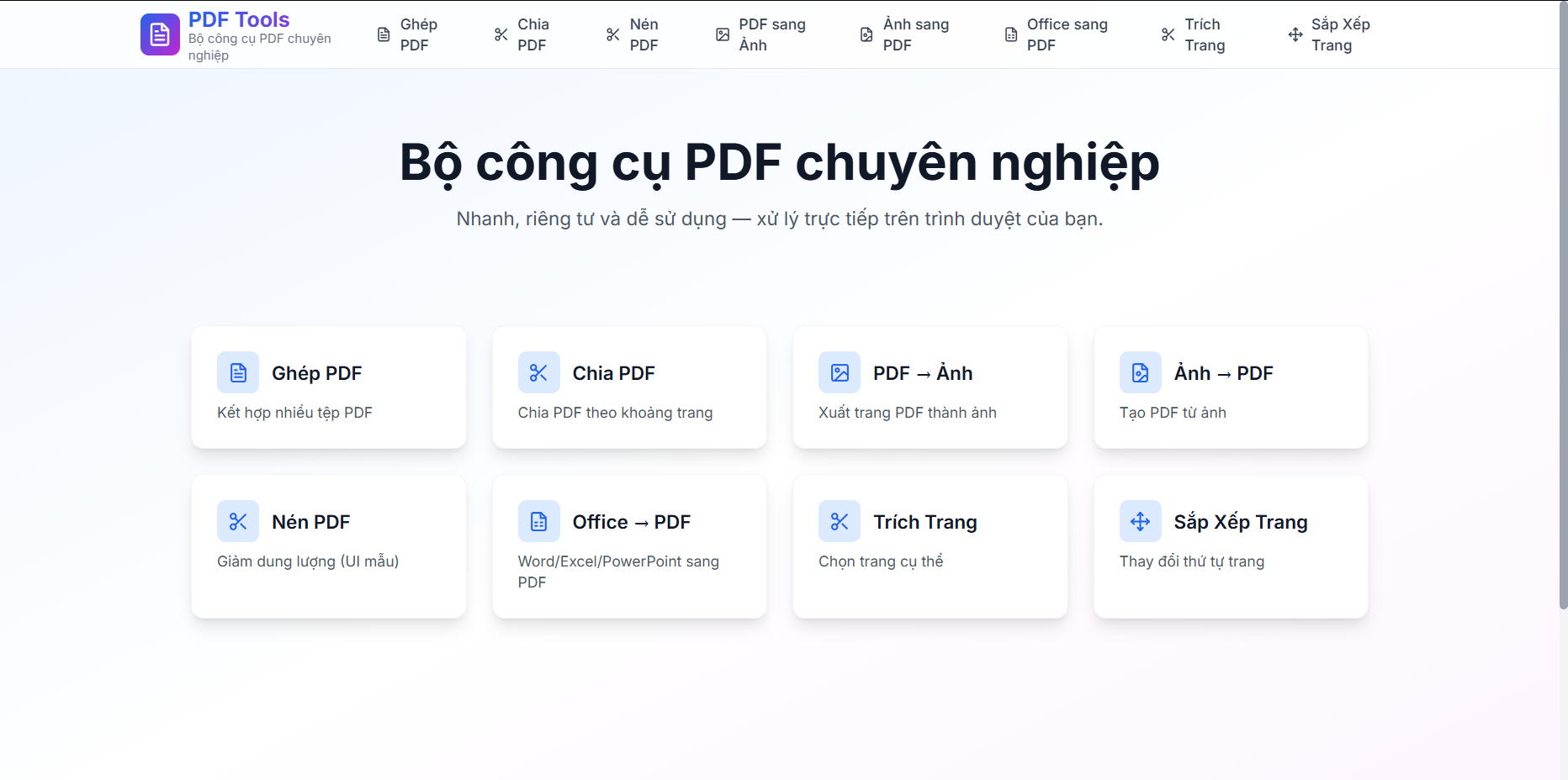 PDF Converter - Website chỉnh sửa tài liệu PDF